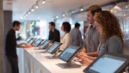Interactive Customer Surveys with iPads on Table Stands – how it Works
