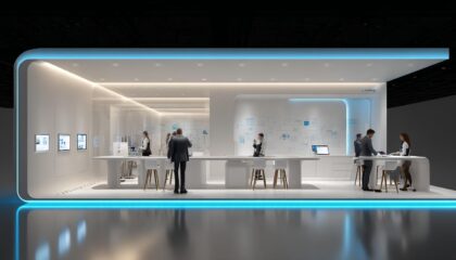 iPads für Messepräsentationen mieten: Flexibel mit Boden- und Tischständern